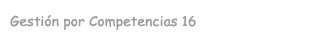 Gestión por Competencias 16