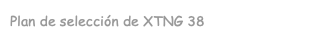 Plan de selección de XTNG 38