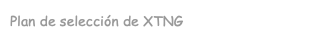 Plan de selección de XTNG