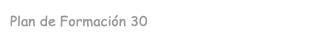 Plan de Formación 30