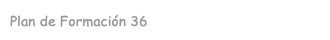 Plan de Formación 36