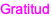 Gratitud