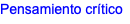 Pensamiento crítico